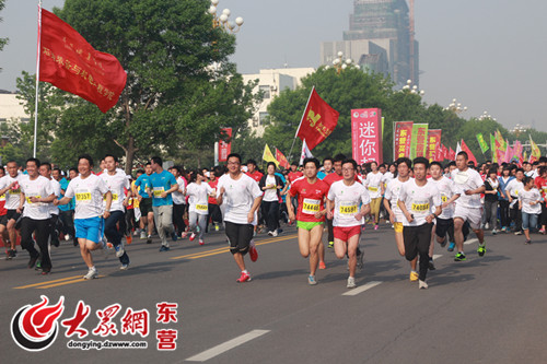 2014黄河口(东营)国际马拉松赛今日8时鸣枪开