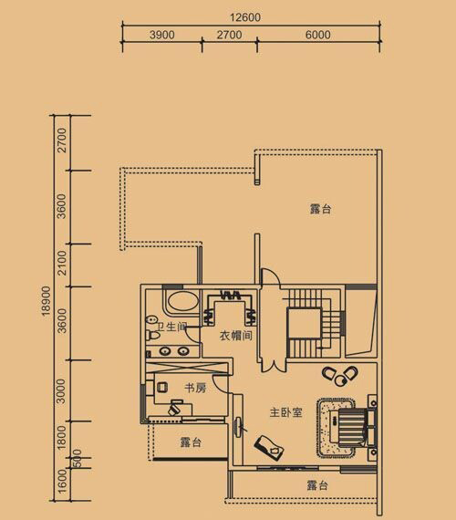 纯别墅项目 万达专家公寓户型大方气派