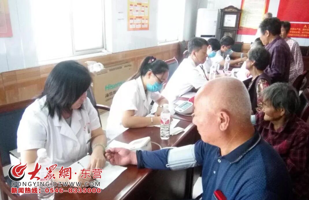 东营区人民医院的专家到史口张店村进行第二期