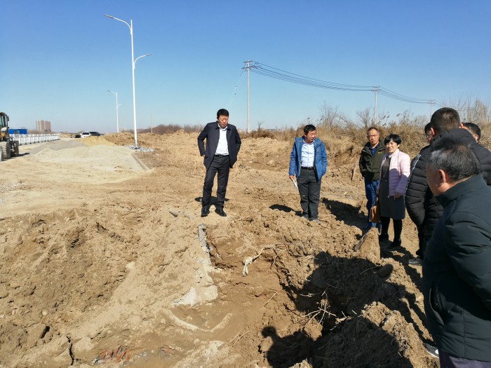 垦利区城管局局长宋金生带队督导城区雨污改造工程