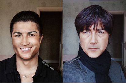 90后女孩名人妆容走红 神还原蒙娜丽莎,c罗